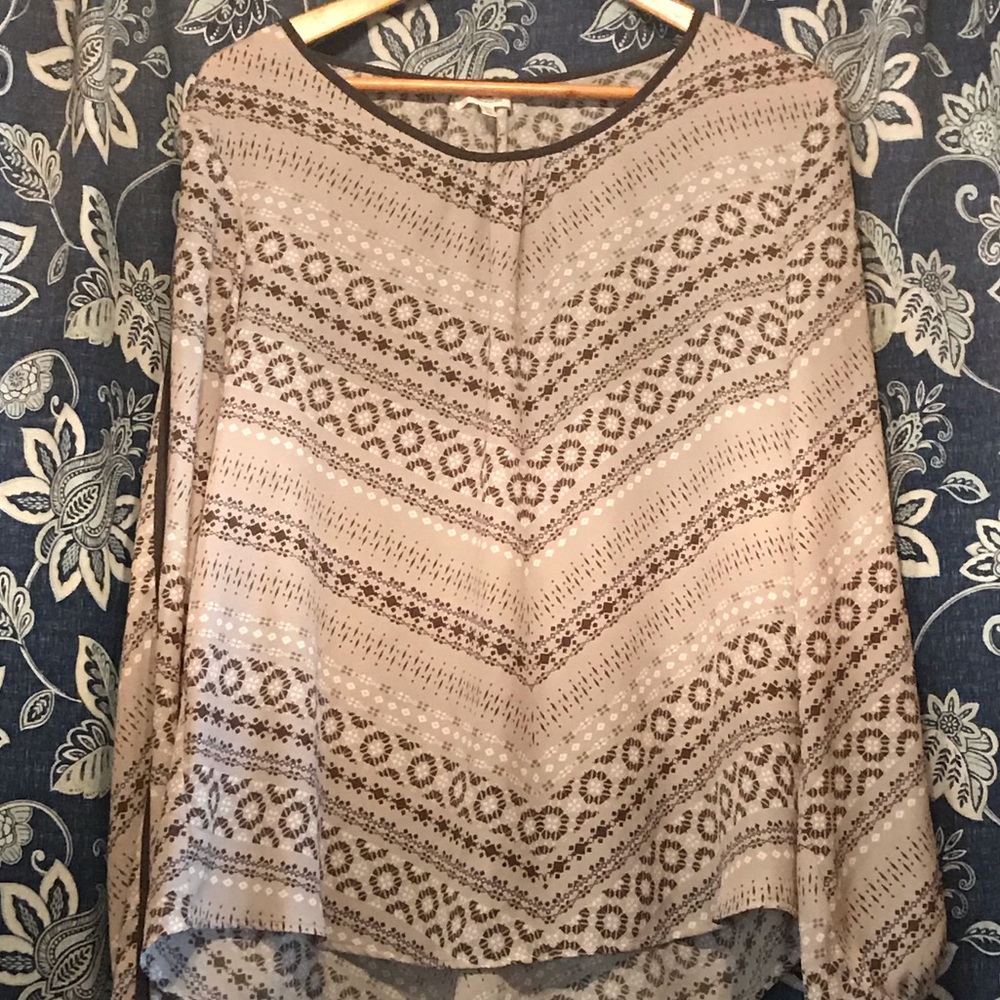 XL brown blouse.